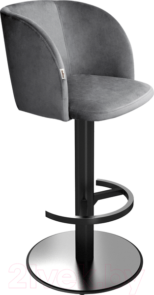 Изображение товара Стул барный Sheffilton SHT-ST33/S137 (угольно-серый/стальной/черный муар)