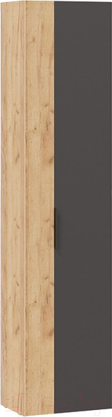 Изображение товара Шкаф-пенал ТриЯ Асти комбинированный (дуб крафт золотой/антрацит)