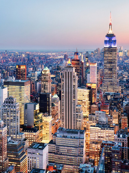 Изображение товара Фотообои листовые ФабрикаФресок Вечерний Нью-Йорк. Вечерний Город / 1122270 (200x270)