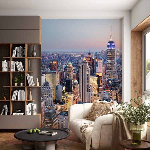 Изображение товара Фотообои листовые ФабрикаФресок Вечерний Нью-Йорк. Вечерний Город / 1122270 (200x270)