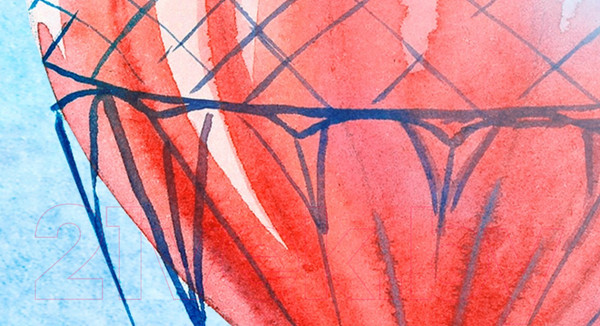 Изображение товара Фотообои листовые ФабрикаФресок Живопись. Акварельный Разноцветный Париж / 1162270 (200x270)