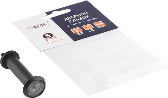 Изображение товара Глазок дверной Нора-М №2Ц/16/200/60-105 (черный)