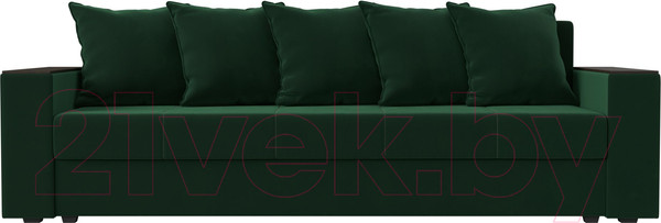 Изображение товара Диван Лига Диванов Дубай Лайт полки справа / 114368 (велюр зеленый)