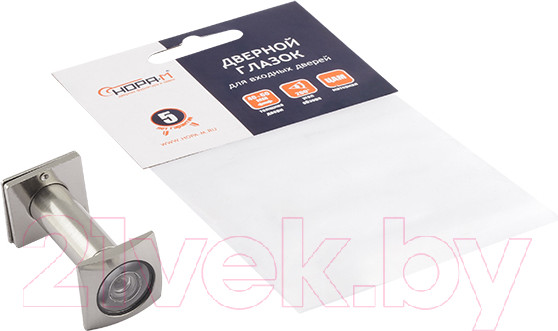 Изображение товара Глазок дверной Нора-М Квадратный №40ЦК/16/200/50-87 (матовый никель)