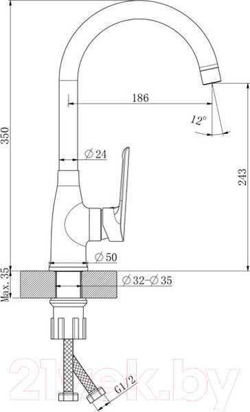 Изображение товара Смеситель Esko LG519B