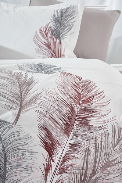 Изображение товара Комплект постельного белья Dantela Vita Iz с вышивкой 200x220 / 11562 (белый)