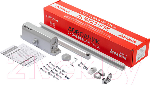 Изображение товара Доводчик с каналом скольжения Нора-М Isparus Slider 450 (серый)