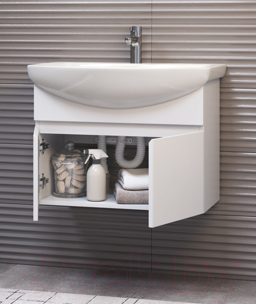 Изображение товара Тумба под умывальник Vigo Wing 700-0-2 (подвесная, белый)