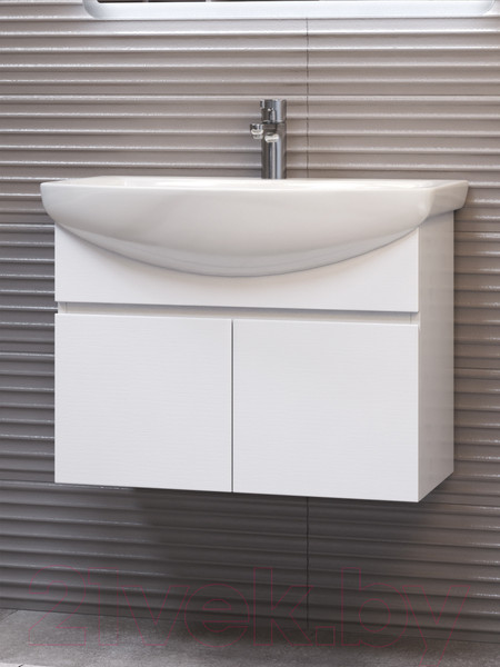 Изображение товара Тумба под умывальник Vigo Wing 700-0-2 (подвесная, белый)
