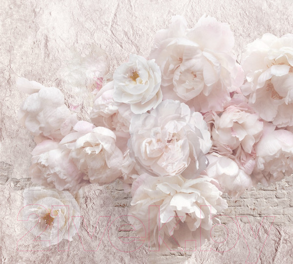 Изображение товара Фотообои листовые ФабрикаФресок Нежные Пионы 3D / 1193270 (300x270)