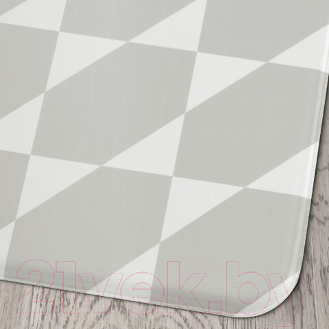 Изображение товара Коврик Ikea Гонгпассаж 705.730.81 (0.45x1.2, серый/белый)