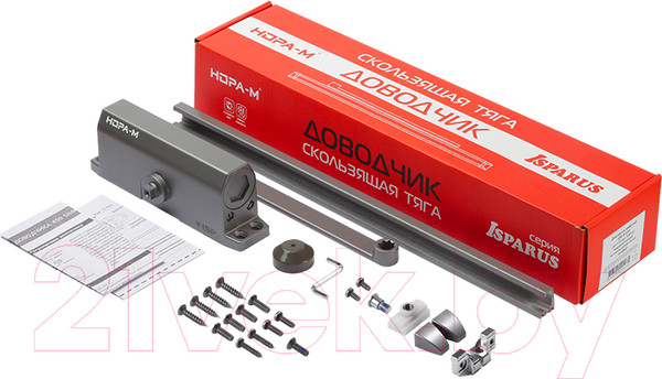 Изображение товара Доводчик с каналом скольжения Нора-М Isparus Slider 450 (графитовый)