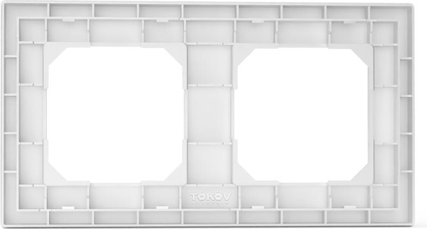 Изображение товара Рамка для выключателей и розеток Tokov Electric Pixel TKE-PX-RM2-C01 (белый)
