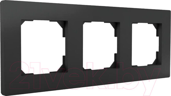 Изображение товара Рамка для выключателей и розеток Tokov Electric Pixel TKE-PX-RM3-C14 (карбон)