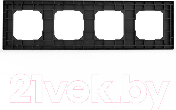 Изображение товара Рамка для выключателей и розеток Tokov Electric Pixel TKE-PX-RM4-C14 (карбон)