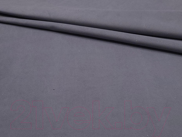 Изображение товара Диван Лига Диванов Дубай Лайт полки справа / 114427 (велюр серый/экокожа черная)