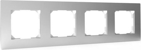 Изображение товара Рамка для выключателей и розеток Tokov Electric Pixel TKE-PX-RM4-C03 (алюминий)