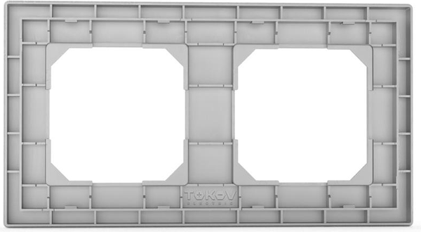 Изображение товара Рамка для выключателей и розеток Tokov Electric Pixel TKE-PX-RM2-C03 (алюминий)