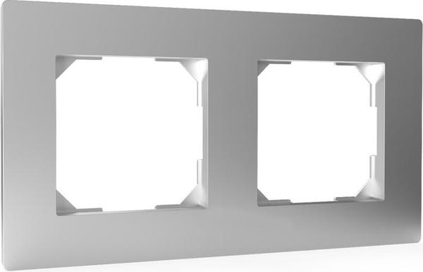 Изображение товара Рамка для выключателей и розеток Tokov Electric Pixel TKE-PX-RM2-C03 (алюминий)