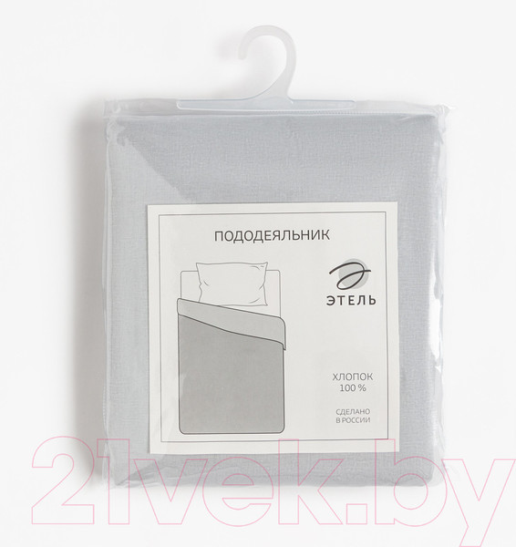 Изображение товара Пододеяльник Этель 9241734 (145x215, серый)