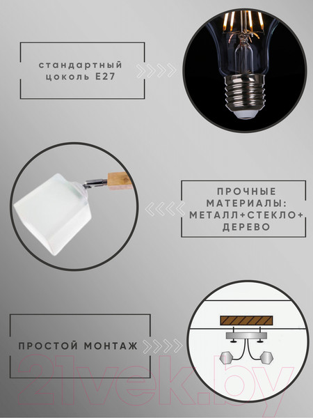 Изображение товара Потолочный светильник Aitin-Pro НПБ 02-2x60-101 / N4719/2