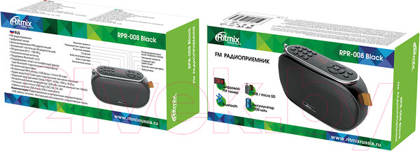 Изображение товара Радиоприемник Ritmix RPR-008 (черный)