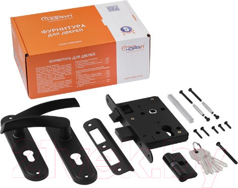 Изображение товара Замок врезной Нора-М 700А-55мм (черный)