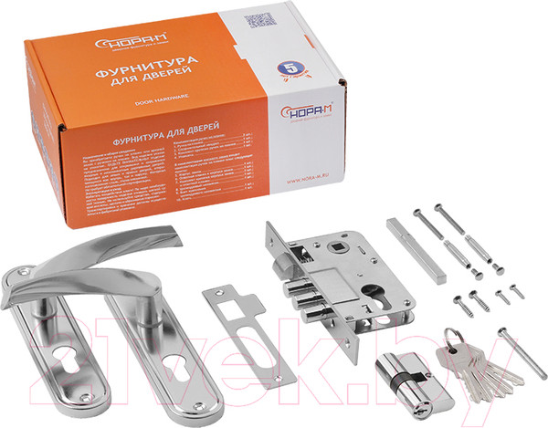 Изображение товара Замок врезной Нора-М 700А-61.5мм (хром)