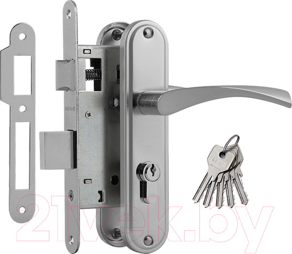 Изображение товара Замок врезной Нора-М 700А-55мм (хром)