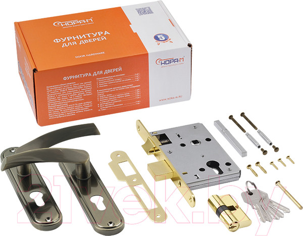 Изображение товара Замок врезной Нора-М 700А-55мм (старая бронза)