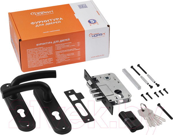 Изображение товара Замок врезной Нора-М 796А-61.5мм (черный)