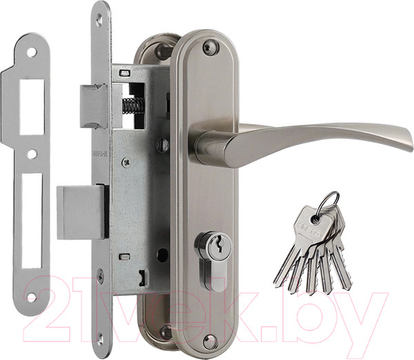 Изображение товара Замок врезной Нора-М 700А-55мм (матовый никель)