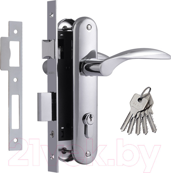 Изображение товара Замок врезной Нора-М N94-70 Л (хром)