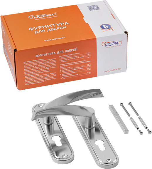 Изображение товара Ручка дверная Нора-М 700А-55мм (хром)