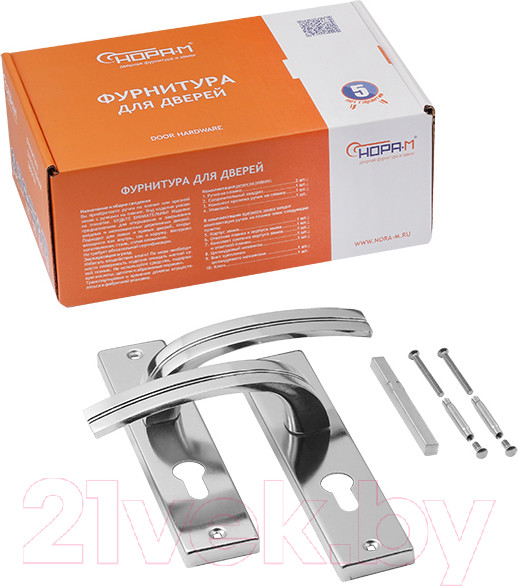 Изображение товара Ручка дверная Нора-М 706К-55мм (хром)