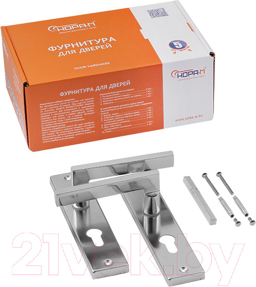 Изображение товара Ручка дверная Нора-М 708К-55мм (хром)