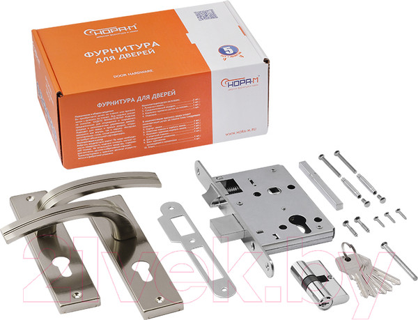 Изображение товара Замок врезной Нора-М 706К-55мм (матовый никель)