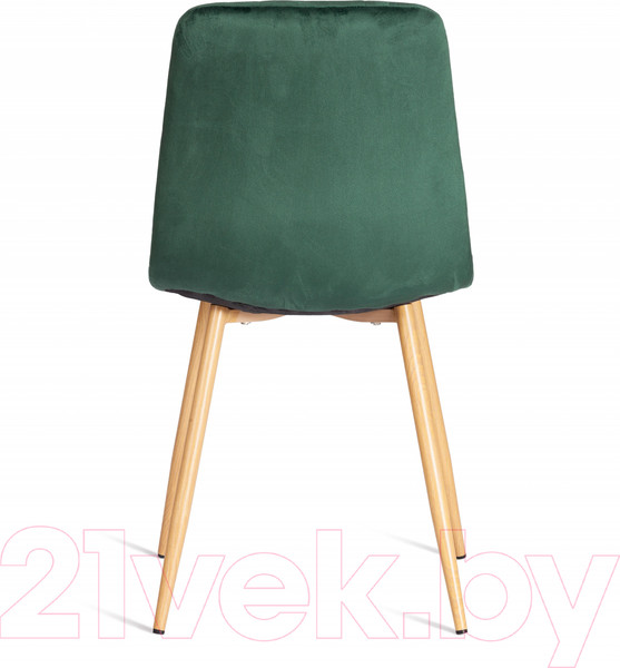 Изображение товара Стул Tetchair Chilly (металл/вельвет, темно-зеленый/натуральный)