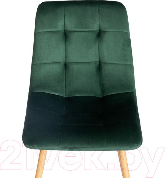 Изображение товара Стул Tetchair Chilly (металл/вельвет, темно-зеленый/натуральный)