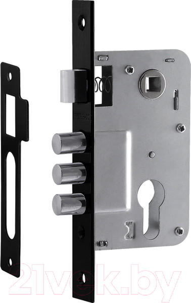 Изображение товара Корпус врезного замка Нора-М КЗВР-120 62мм (черный)