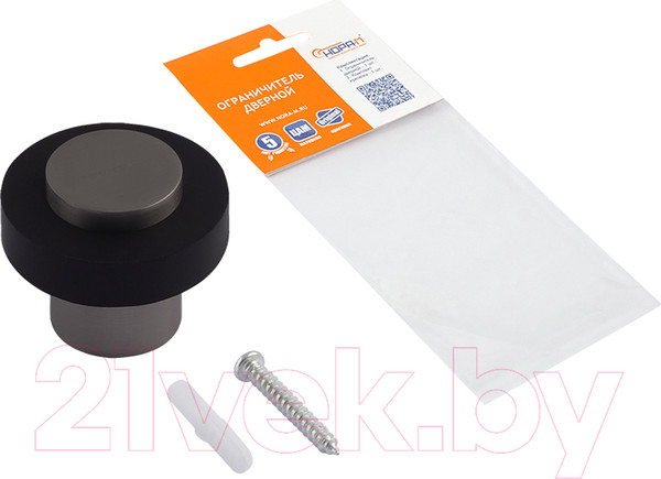 Изображение товара Ограничитель дверной Нора-М 120 / 19291 (графит)