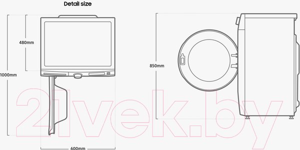 Изображение товара Стиральная машина Samsung WW80AGAS21AXLP