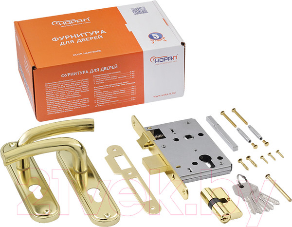 Изображение товара Замок врезной Нора-М 796А-55мм (золото)