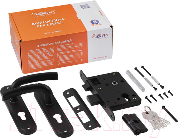 Изображение товара Замок врезной Нора-М 796А-55мм (черный)