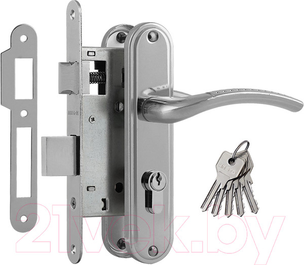 Изображение товара Замок врезной Нора-М 796А-55мм (хром)