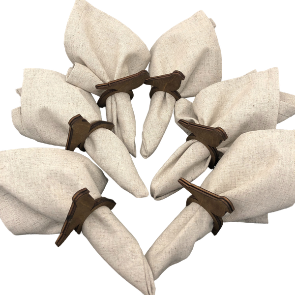 Изображение товара Набор сервировочных салфеток ОМурМебель С кольцами (6шт)