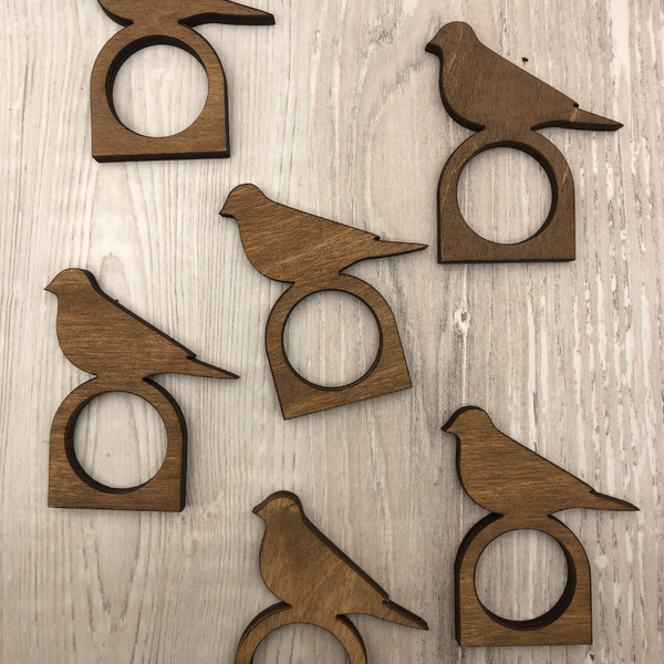 Изображение товара Набор сервировочных салфеток ОМурМебель С кольцами (6шт)