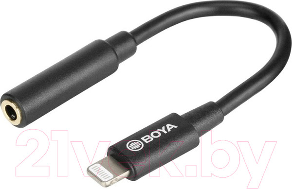 Изображение товара Кабель/переходник BOYA BY-K3 3.5 мм с TRRS на Lightning / 1633