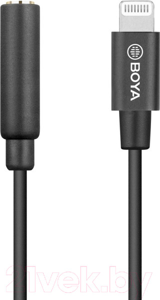 Изображение товара Кабель/переходник BOYA BY-K3 3.5 мм с TRRS на Lightning / 1633