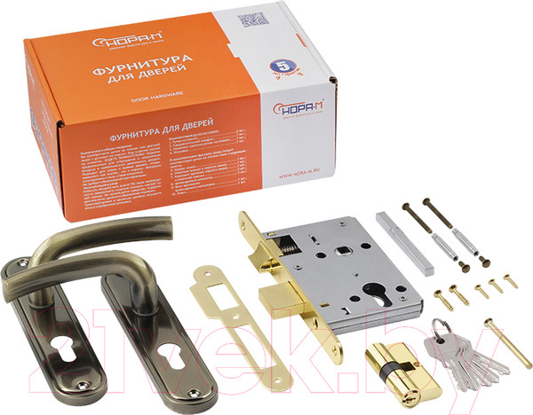 Изображение товара Замок врезной Нора-М 796А-55мм (старая бронза)